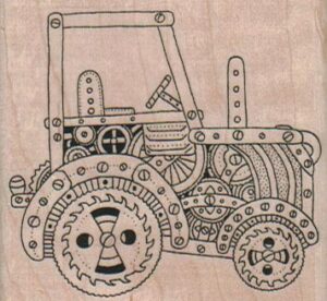 Steampunk Tractor 2 1/2 x 2 1/4-0