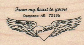 Love Station Postmark 1 1/4 x 2-0