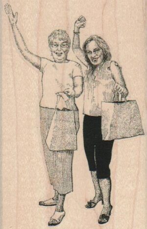 Waving Ladies 2 1/2 x 3 3/4-0