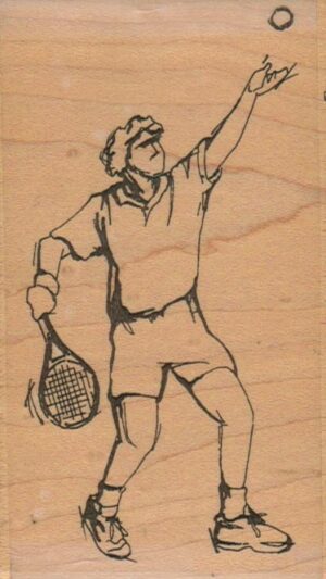 Stampington Tennis Player 2 1/2 x 4 1/2-0