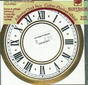 Walnut Hollow Small Adhesive clock face-0