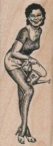 Lady With Watering Can 1 1/4 x 3-0