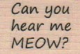 Can You Hear Me MEOW? 1 x 1 1/4-0