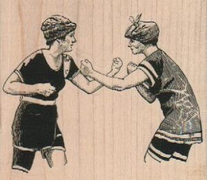 Fighting Ladies 3 1/4 x 2 3/4-0