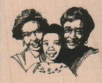 Three Ladies 2 1/4 x 1 3/4-0