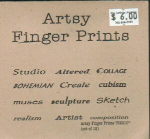 Finger Prints-Artsy Studio Unmounted Stamps-0