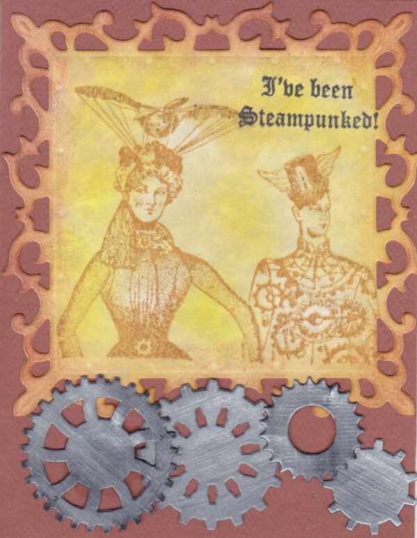 Steampunk Couple 3 3/4 x 3 1/4-33368
