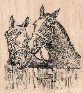 Two Horses 3 x 3 1/4-0