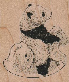 Panda On RockingHorse 2 1/2 x 2 3/4-0