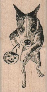 Dog Trick Or Treating 1 3/4 x 3 1/4-0