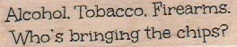 Alcohol. Tobacco. Firearms 3/4 x 2 3/4-0