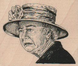 Disgusted Hat Lady 2 3/4 x 2 1/4-0