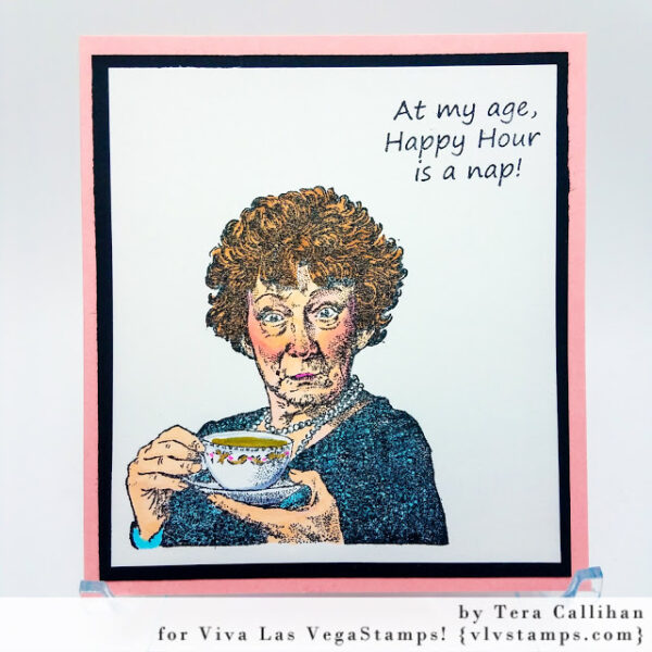 Lady With Cuppa 3 x 3-92624