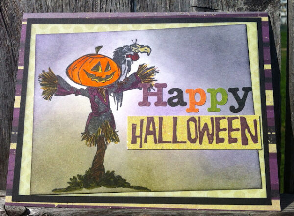 Scarecrow Jack O'Lantern 3 x 3 1/2-37172