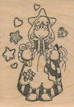 Stamp Affair Mary Helen Gould Doll 3 3/4 x 2 3/4-0
