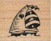 Stampendous Fun Stamps A12 Sailboat 1 x 1-0