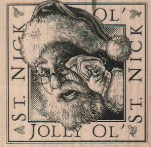 Jolly Ol' St. Nick 3 1/4 x 3-0