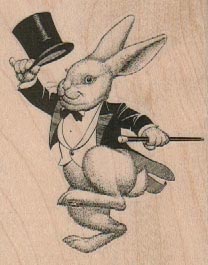 Hopping Rabbit With Hat 2 1/4 x 2 3/4-0