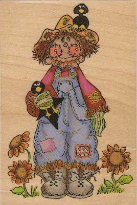 Stamp Affair Gould Creations F1093 Scarecrow 4 x 2 3/4-0