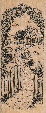 Stampendous Fun Stamps N18 Cottage Path 1 3/4 x 4-0