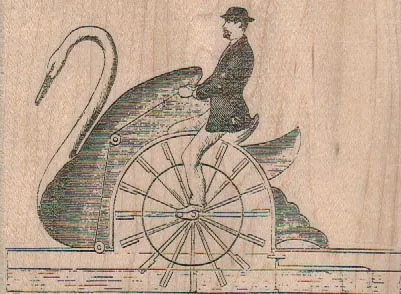 Steampunk SwanShip 4 1/4 x 3-0