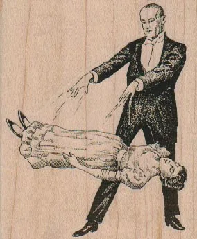 Magician Levitating Lady 3 x 3 1/2-0