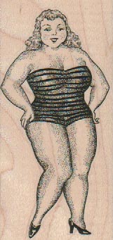 Swimsuit Lady 1 3/4 x 3 1/2-0