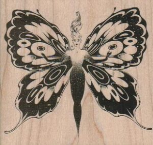 Butterfly Lady 3 1/4 x 3-0