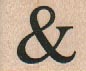 Ampersand Small 1 x 3/4-0