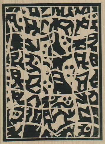 Rubber Nature Art Stamps Background 3 3/4 x 5-0
