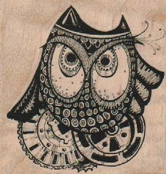 Steampunk Owl 2 1/2 x 2 1/2-0