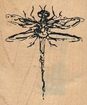 Art Impressions P-1996 Dragonfly 3 1/4 x 3 3/4-0