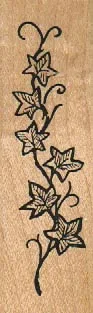 Hampton Art Stamp Leaves 1 x 3 1/4-0