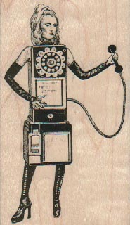 Telephone Woman 2 x 3 1/4-0