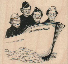 Four Ladies In Boat 3 x 2 3/4-0