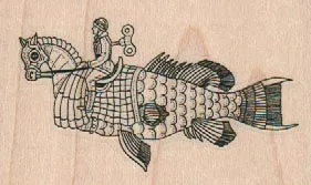 Man On Sea Horse 3 x 1 3/4-0