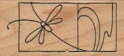 Stampendous L132 Dragonfly Window 1 1/4 x 2 1/2-0