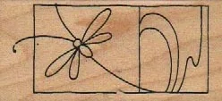 Stampendous L132 Dragonfly Window 1 1/4 x 2 1/2-0