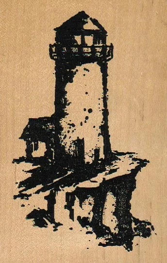 Art Impressions U-2161 lighthouse 3 1/2 x 5 1/2-0