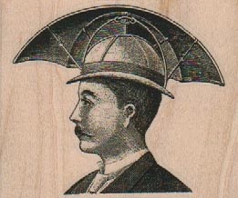 Man In Steampunk Hat 2 3/4 x 2 1/4-0