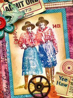 Two Cowgirls 2 1/4 x 3 1/2-37220
