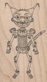 Steampunk Robot 1 3/4 x 2 /4-0