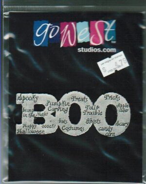 Go West Studios Metal Word Embellishment-BOO-0