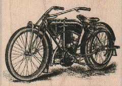 Vintage Motorcycle 2 1/2 x 1 3/4-0