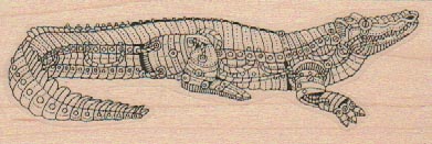 Steampunk Alligator 1 1/2 x 4-0
