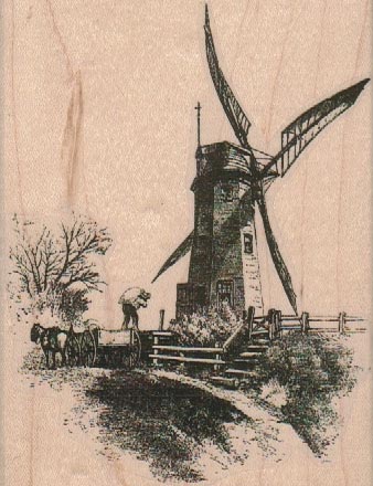 Windmill Scene 3 1/2 x 4 1/2-0