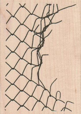 Jagged Chain link Fence 3 x 4-0