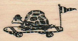Skateboarding Turtle 1 1/2 x 2 3/4-0