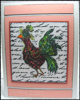 Whimsical Rooster 3 x 3 1/4-38675