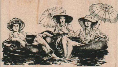 3 Women in Tubes 4 x 2 1/4-0